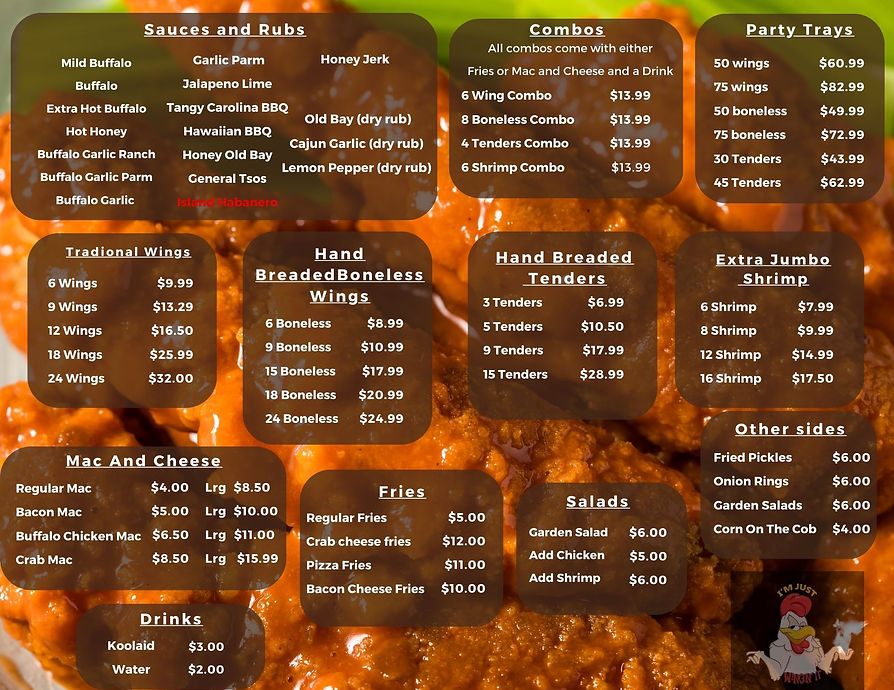 Wings I'm Just Wingin' It Elkton